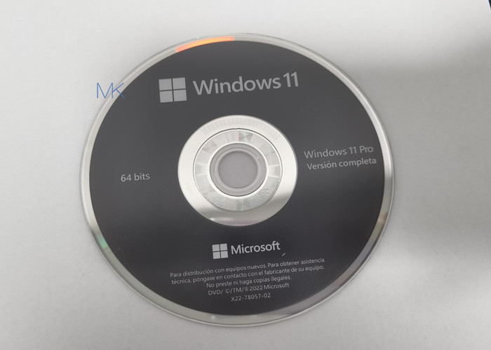 Fqc-10529 Microsoft Windows 11 υπέρ εξηντατετράμπιτη ισπανική 22H2 εκδοχή cOem DVD