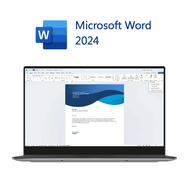 Πλατφόρμα Windows/Mac Microsoft Office 2024 Σπίτι και Επιχειρήσεις με βελτιωμένες επιδόσεις