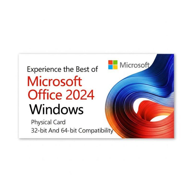 Experience the Best of Microsoft Office 2024 for Windows Physical Card 32-bit And 64-bit Compatibility